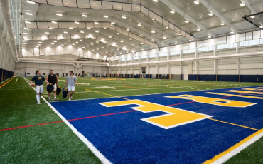 The Sonnentag fieldhouse turf field