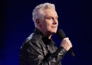 Brian Regan performing